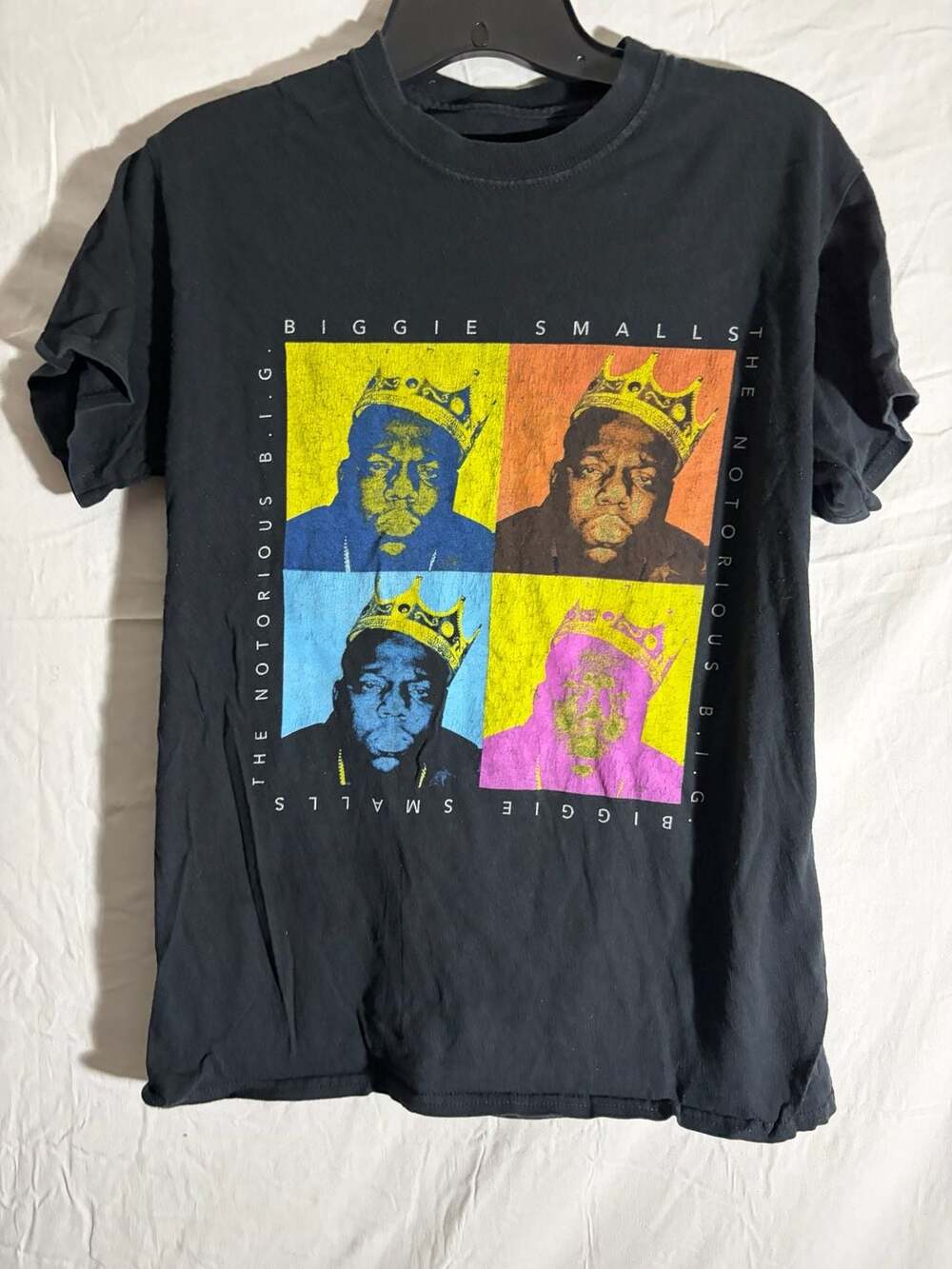The Notorious B.I.G. Biggie Smalls Warhol-Style Pop Art Graphic T-Shirt